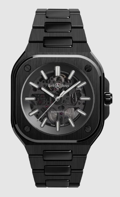 Review Bell and Ross BR 05 Replica Watch BR 05 SKELETON BLACK CERAMIC BR05A-BL-SK-CE/SCE